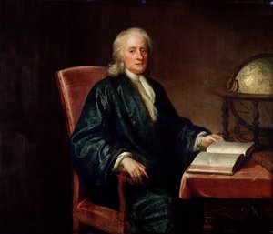 Isaac Newtonin (1642-1727) muotokuva, n. 1726